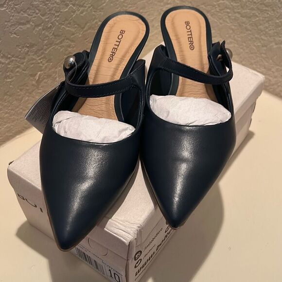 Bottero Women's Size 10 Botolivia Legacy Shoes Leather Kitten Heel Mary Jane NWT - Picture 1 of 14